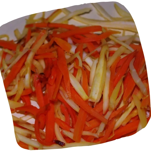 Julienne de carottes et panais à l'orange