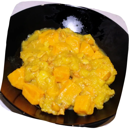 Curry de patate douce et banane plantain